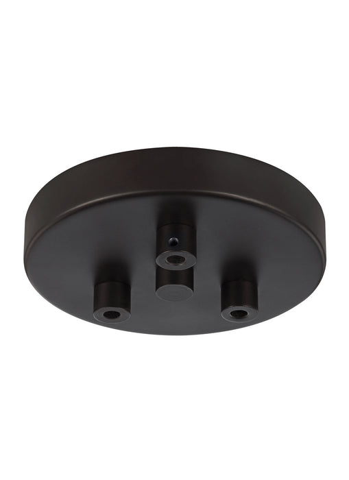 Generation Lighting - MPC03ORB - Three Light Multi-Port Canopy with Swag Hooks - Multi-Port Canopies - Oil Rubbed Bronze