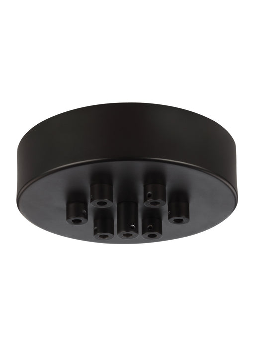 Generation Lighting - MPC07ORB - Seven Light Multi-Port Canopy with Swag Hooks - Multi-Port Canopies - Oil Rubbed Bronze