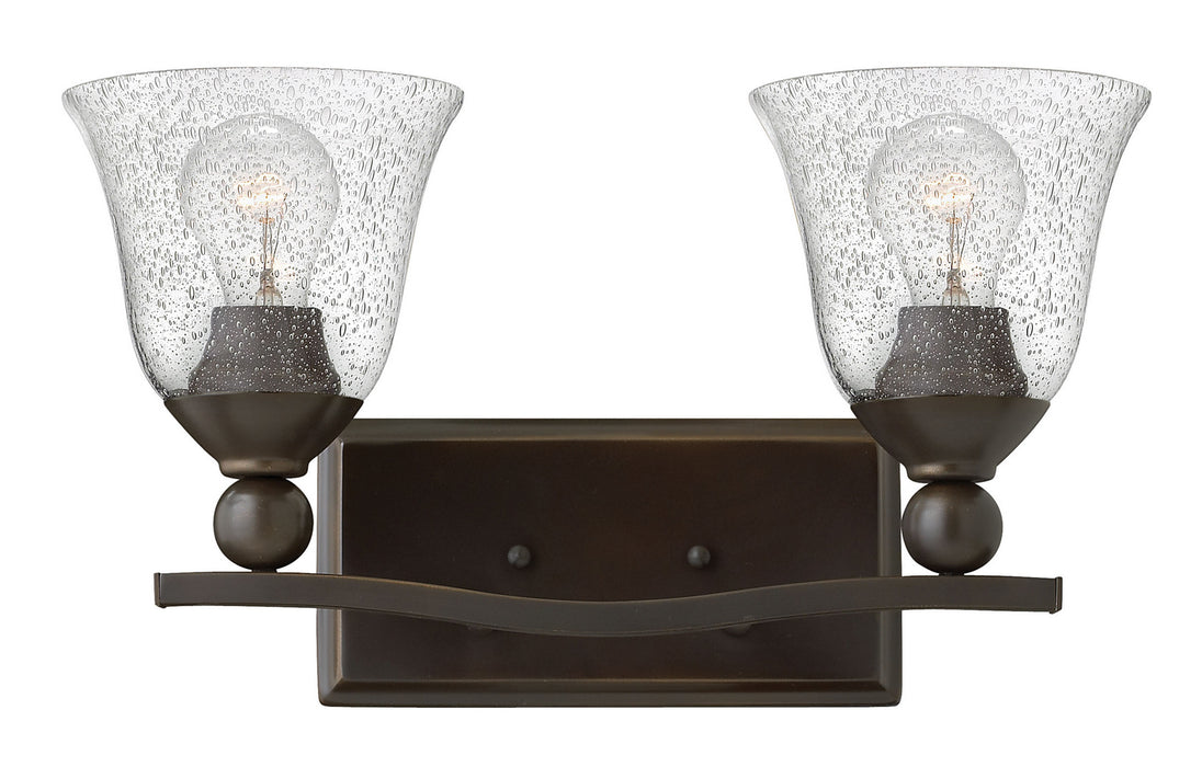 Hinkley - 5892OB-CL - Two Light Bath - Bolla - Olde Bronze with Clear Seedy glass