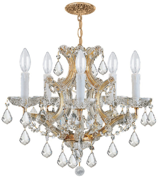 Crystorama - 4405-GD-CL-I - Six Light Mini Chandelier - Maria Theresa - Gold