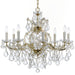Crystorama - 4408-GD-CL-MWP - Nine Light Chandelier - Maria Theresa - Gold