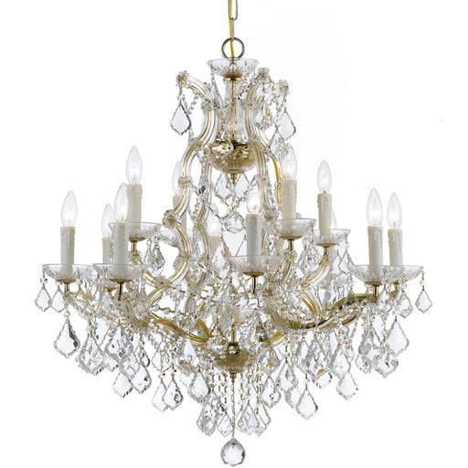 Crystorama - 4412-GD-CL-I - 13 Light Chandelier - Maria Theresa - Gold