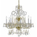 Crystorama - 5008-PB-CL-S - Eight Light Chandelier - Traditional Crystal - Polished Brass