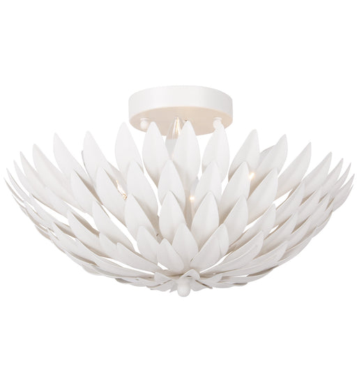 Crystorama - 505-MT - Four Light Ceiling Mount - Broche - Matte White