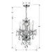 Four Light Mini Chandelier-Mini Chandeliers-Crystorama-Lighting Design Store