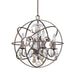 Crystorama - 9025-EB-GS-MWP - Four Light Mini Chandelier - Solaris - English Bronze