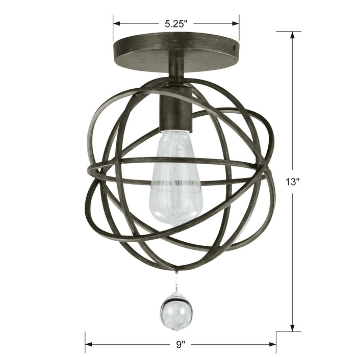 One Light Ceiling Mount-Flush Mounts-Crystorama-Lighting Design Store
