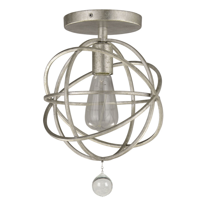 Crystorama - 9220-OS_CEILING - One Light Ceiling Mount - Solaris - Olde Silver