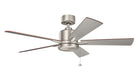 Kichler - 330242NI - 52``Ceiling Fan - Bowen - Brushed Nickel