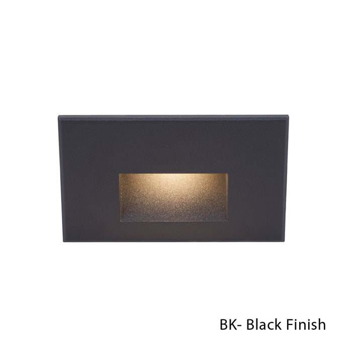 W.A.C. Lighting - WL-LED100F-BL-BK - LED Step and Wall Light - Ledme Step And Wall Lights - Black on Aluminum