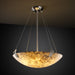 Justice Designs - ALR-9621-35-NCKL-LED3-3000 - LED Pendant - Alabaster Rocks! - Brushed Nickel