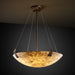 Justice Designs - ALR-9642-35-DBRZ-LED5-5000 - LED Pendant - Alabaster Rocks! - Dark Bronze