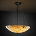 Justice Designs - ALR-9661-35-MBLK-F3-LED3-3000 - LED Pendant - Alabaster Rocks! - Matte Black