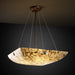 Justice Designs - ALR-9664-25-DBRZ-F4-LED6-6000 - LED Pendant - Alabaster Rocks! - Dark Bronze