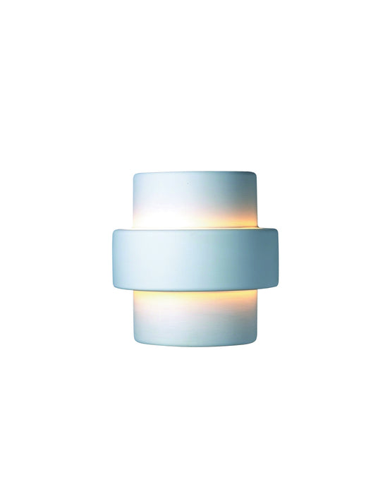 Justice Designs - CER-2215-BIS-LED2-2000 - LED Lantern - Ambiance - Bisque
