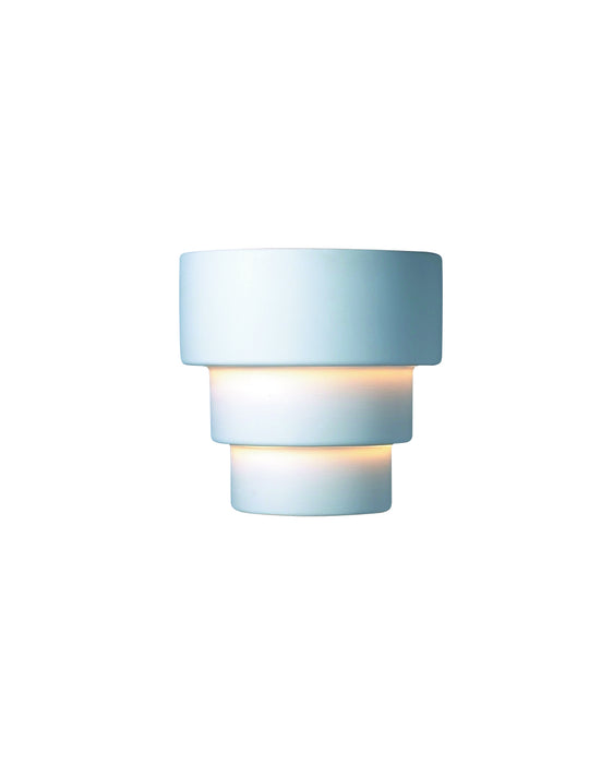Justice Designs - CER-2225-BIS-LED2-2000 - LED Lantern - Ambiance - Bisque