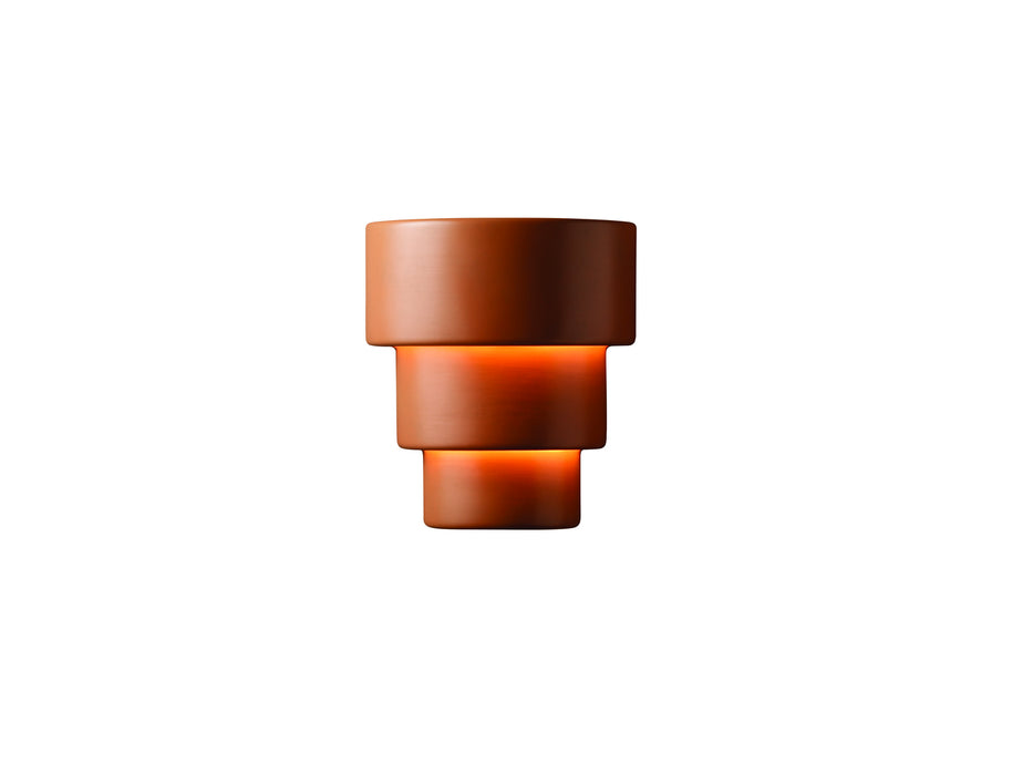 Justice Designs - CER-2235-TERA-LED2-2000 - LED Lantern - Ambiance - Terra Cotta