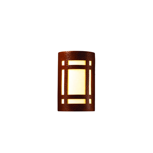 Justice Designs - CER-5485-HMCP-LED1-1000 - LED Wall Sconce - Ambiance - Hammered Copper