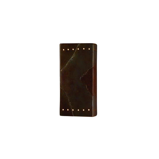 Justice Designs - CER-5965-SLTR-LED2-2000 - LED Wall Sconce - Ambiance - Tierra Red Slate