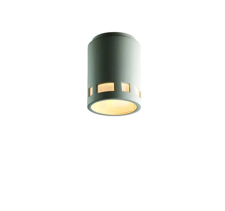 Justice Designs - CER-6107-BIS-LED1-1000 - LED Flush-Mount - Radiance - Bisque