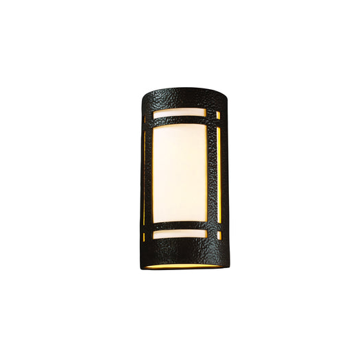 Justice Designs - CER-7497W-HMIR-LED2-2000 - LED Lantern - Ambiance - Hammered Iron