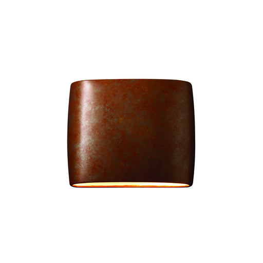 Justice Designs - CER-8855-PATR-LED2-2000 - LED Wall Sconce - Ambiance - Rust Patina