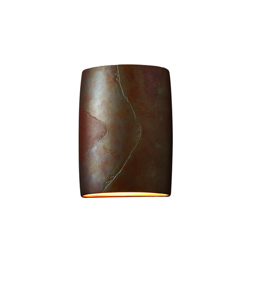 Justice Designs - CER-8858-SLTR-LED2-2000 - LED Wall Sconce - Ambiance - Tierra Red Slate