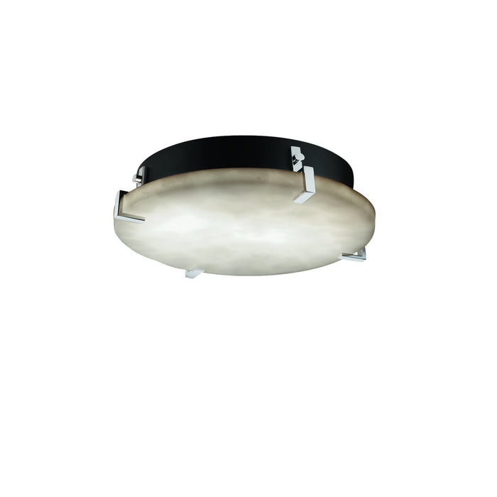 Justice Designs - CLD-5547-CROM-LED3-3000 - LED Flush-Mount - Clouds - Polished Chrome