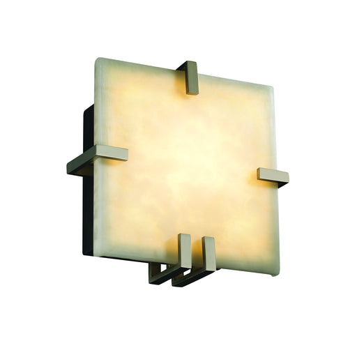 Justice Designs - CLD-5550-NCKL-LED1-1000 - LED Wall Sconce - Clouds - Brushed Nickel