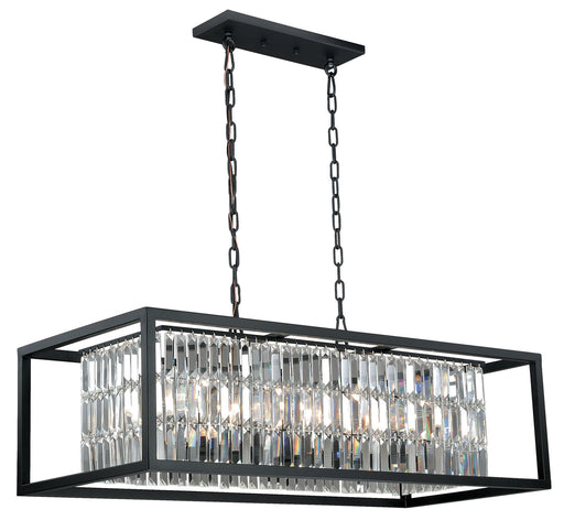Vaxcel - P0183 - Eight Light Linear Chandelier - Catana - Oil Rubbed Bronze