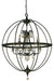 Framburg - 1070 MB - Nine Light Foyer Chandelier - Compass - Mahogany Bronze