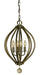 Framburg - 4344 AB - Four Light Chandelier - Dewdrop - Antique Brass
