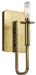 Kichler - 43363NBR - One Light Wall Sconce - Alden - Natural Brass