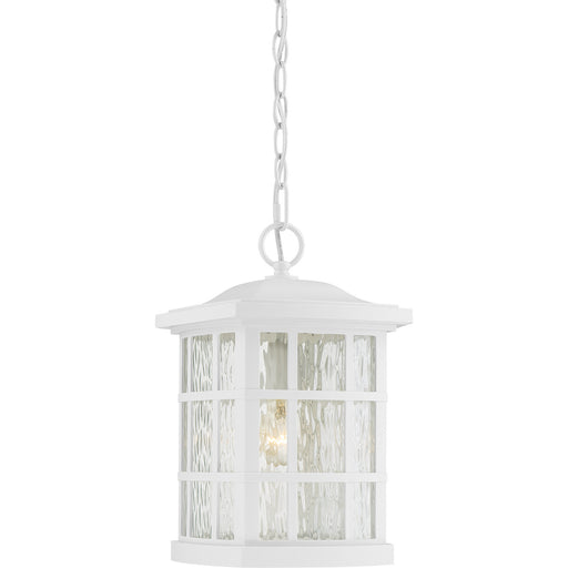 Quoizel - SNN1909W - One Light Outdoor Hanging Lantern - Stonington - White Lustre