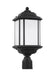 Generation Lighting - 82529-12 - One Light Outdoor Post Lantern - Kent - Black