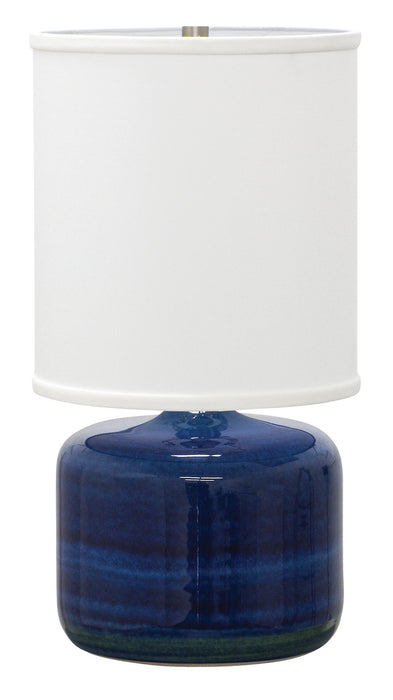House of Troy - GS120-BG - One Light Table Lamp - Scatchard - Blue Gloss