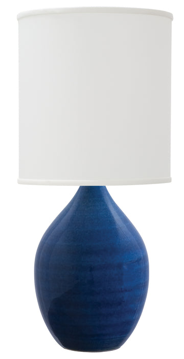 House of Troy - GS401-BG - One Light Table Lamp - Scatchard - Blue Gloss