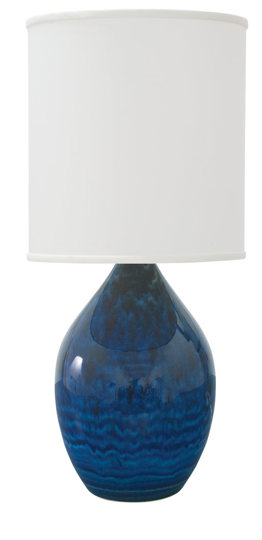House of Troy - GS401-MID - One Light Table Lamp - Scatchard - Midnight Blue