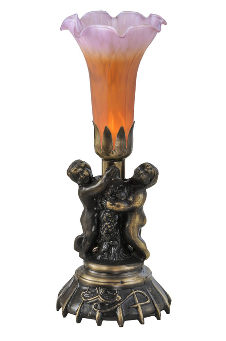 Meyda Tiffany - 11083 - One Light Mini Lamp - Twin Cherub - Antique Copper