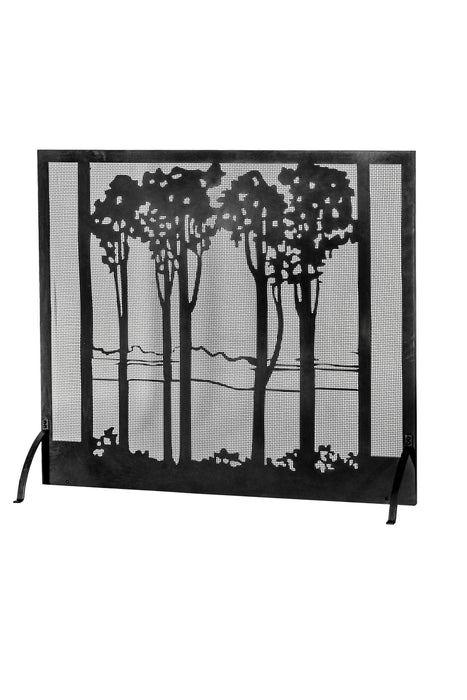 Meyda Tiffany - 165940 - Fireplace Screen - Tall Poplars - Nickel