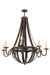 Meyda Tiffany - 169875 - Eight Light Chandelier - Barrel Stave - Mahogany Bronze