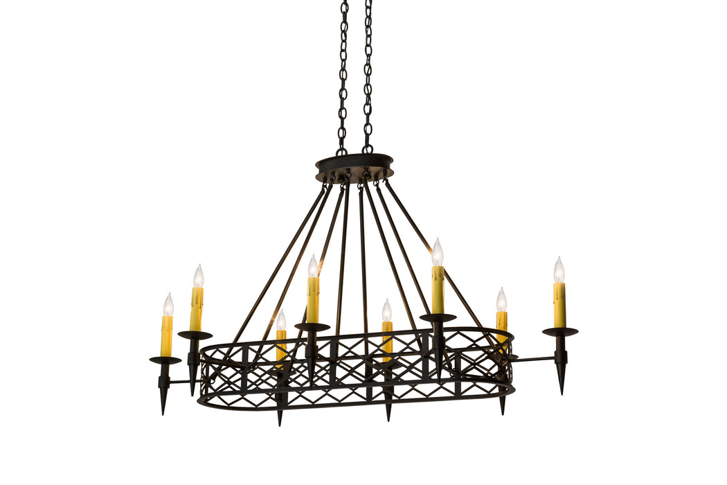 Meyda Tiffany - 171574 - Eight Light Chandelier - Topridge - Cafe-Noir