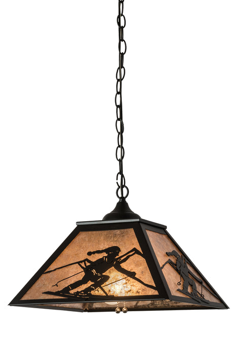 Meyda Tiffany - 172946 - Two Light Pendant - Alpine - Mahogany Bronze