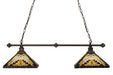 Meyda Tiffany - 173274 - Two Light Island Pendant - Nuevo - Mahogany Bronze