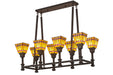 Meyda Tiffany - 173351 - Eight Light Chandelier - Prairie Corn - Cafe-Noir