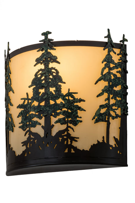 Meyda Tiffany - 173383 - Two Light Wall Sconce - Tall Pines - Timeless Bronze