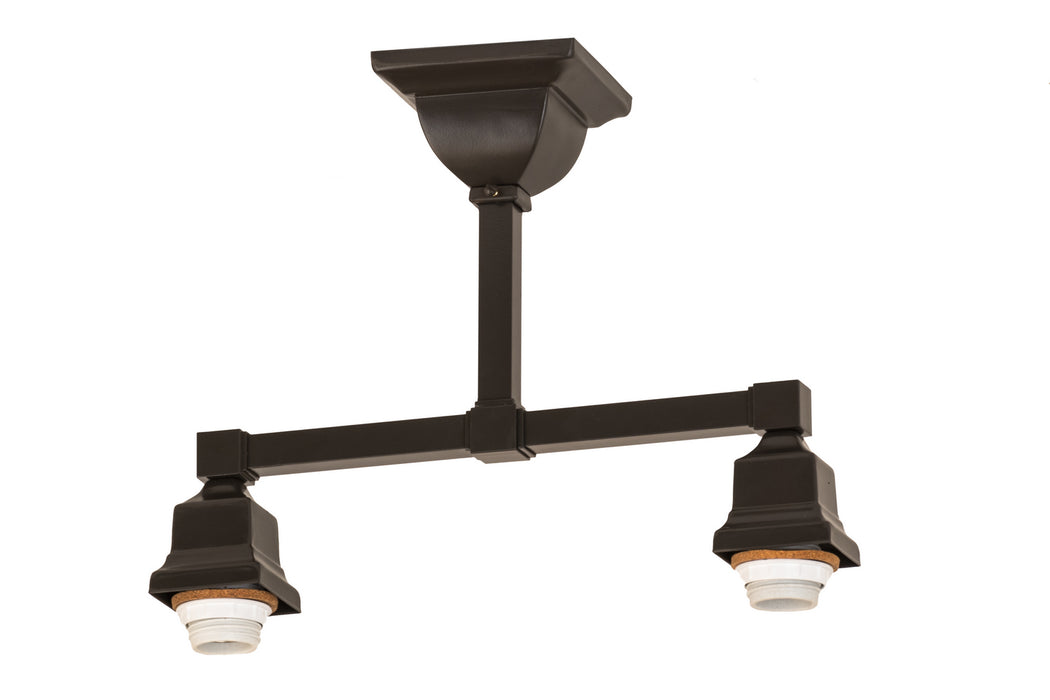 Meyda Tiffany - 173749 - Two Light Semi-Flushmount Hardware - Whispering Pines - Timeless Bronze