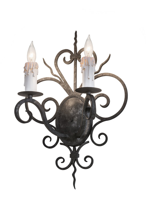 Meyda Tiffany - 174332 - Two Light Wall Sconce - Kenneth - Mahogany Bronze