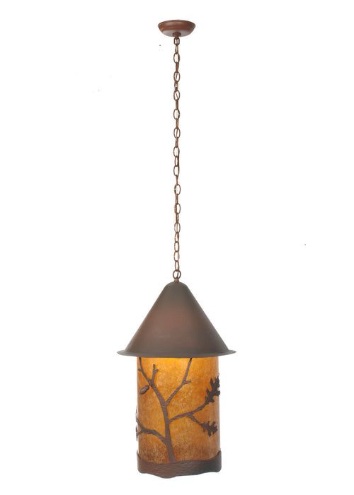 Meyda Tiffany - 97926 - One Light Pendant - Oak Leaf & Acorn - Rust
