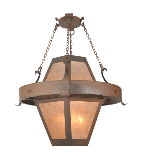 Meyda Tiffany - 98139 - Six Light Pendant - Bonanza - Rust,Wrought Iron
